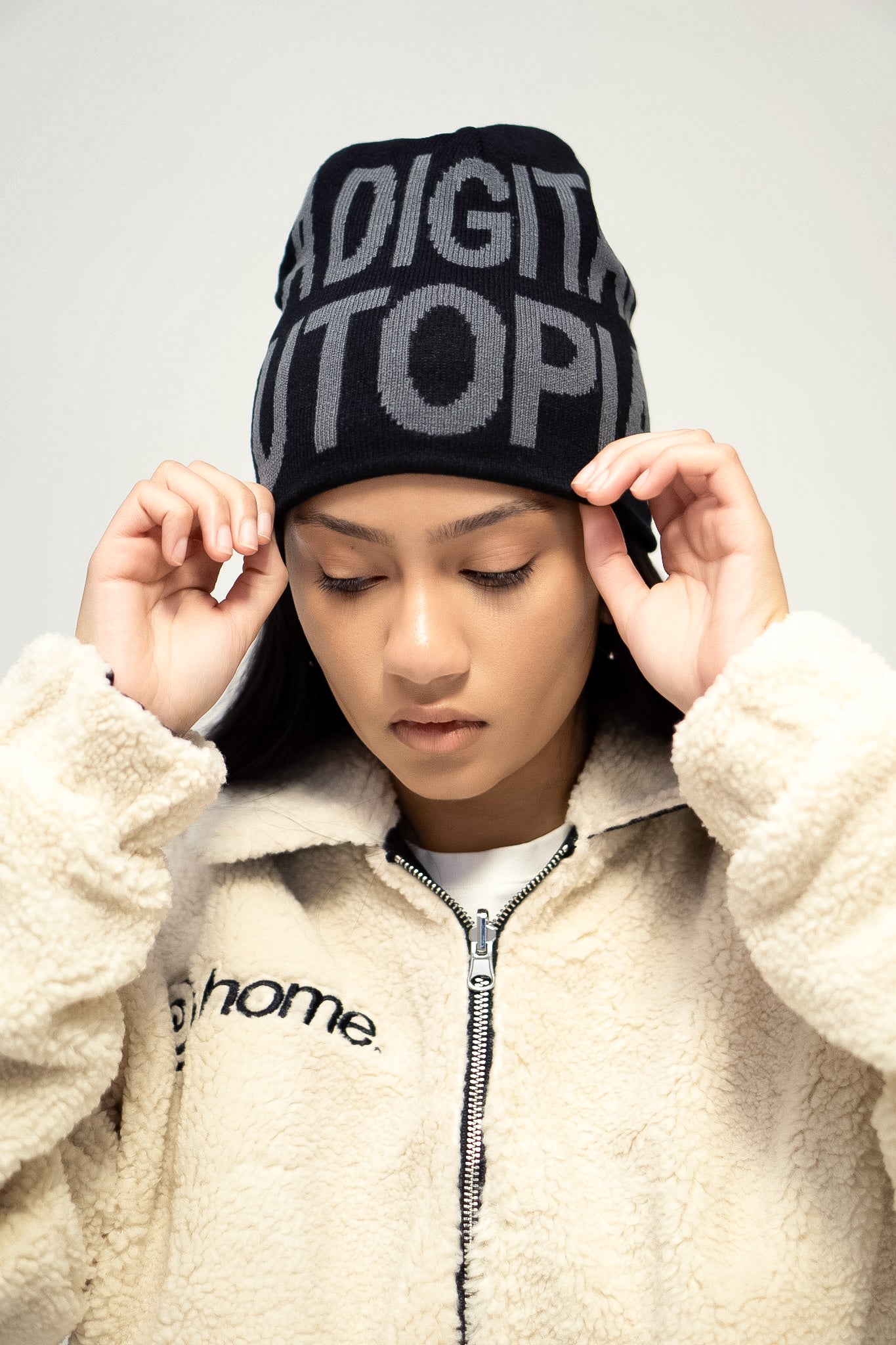 Reversible "UTOPIA" Beanie